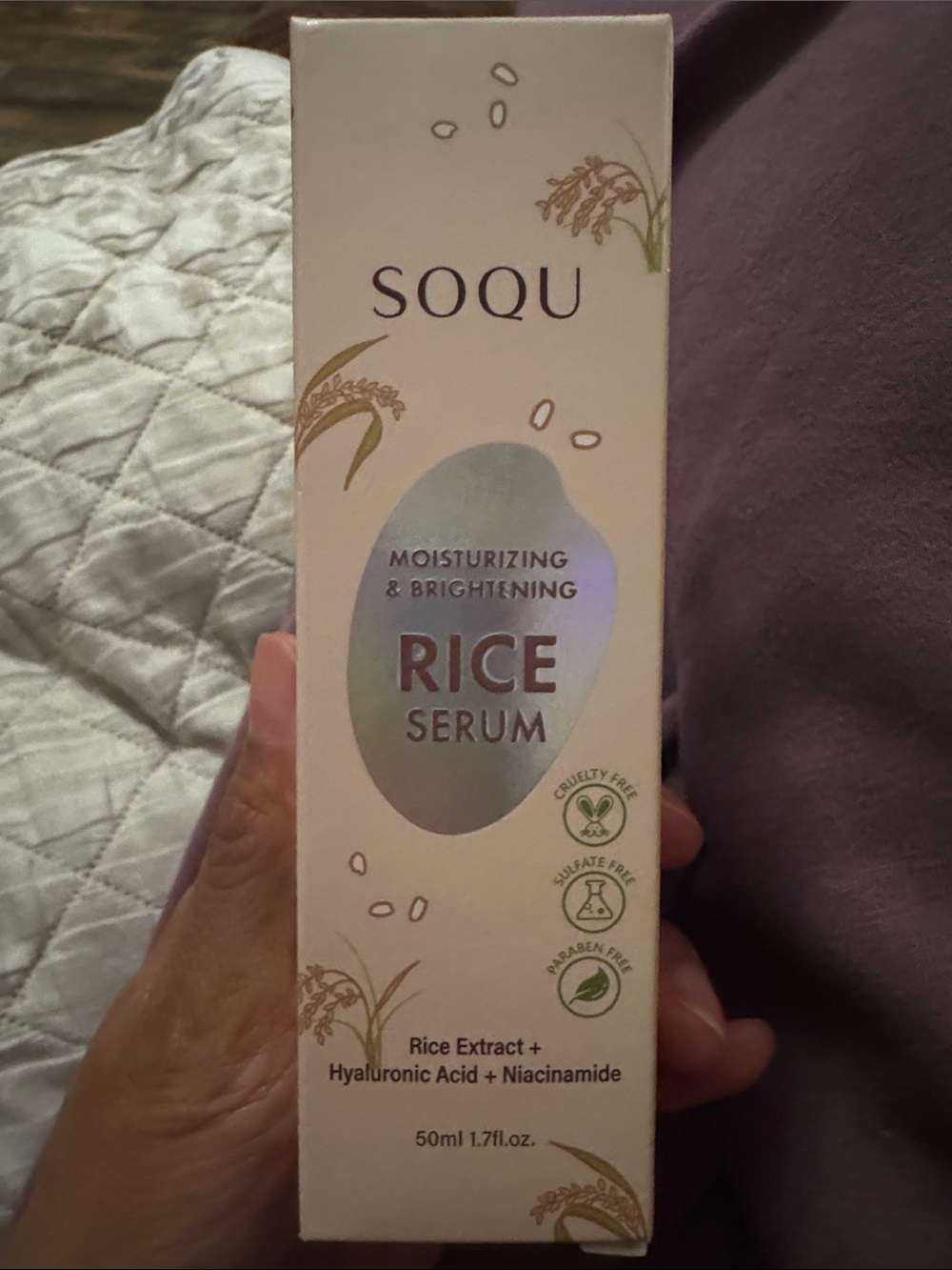 Moisturizing & Brightening Rice Serum — White